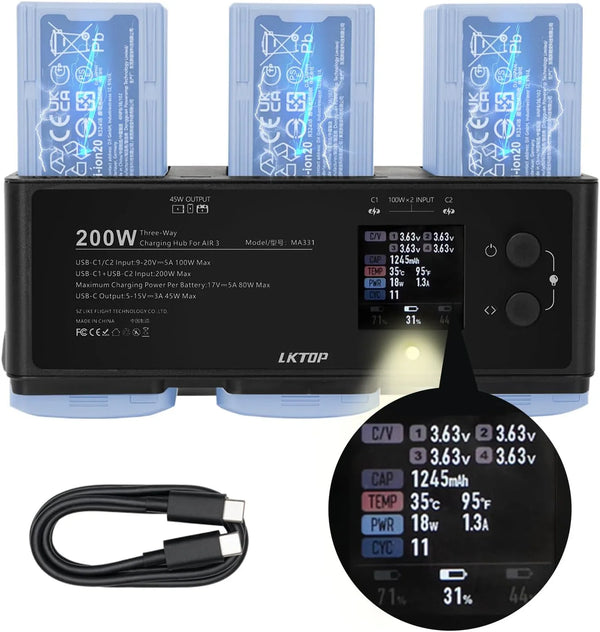 200W Air 3 Series Battey Charging Hub