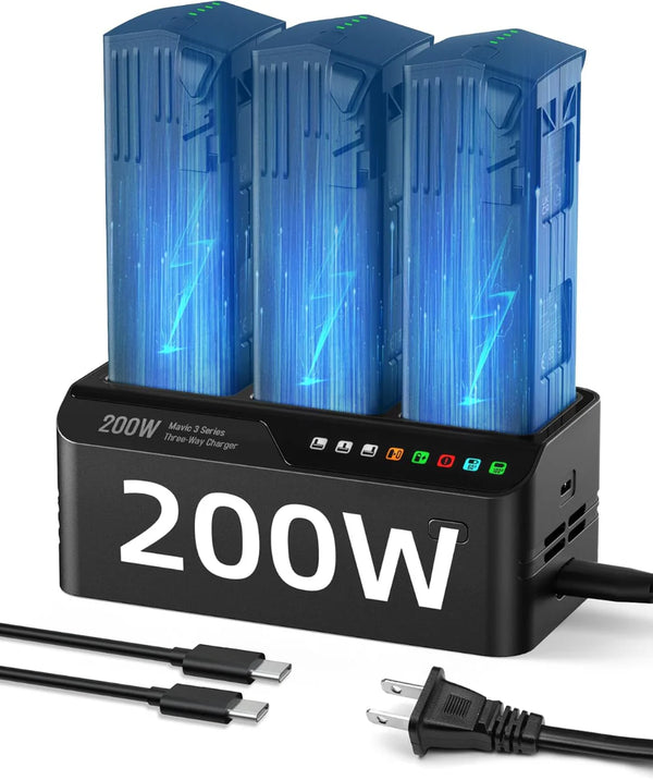 LKTOP 200W Mavic 3 Series Battery Charging Hub