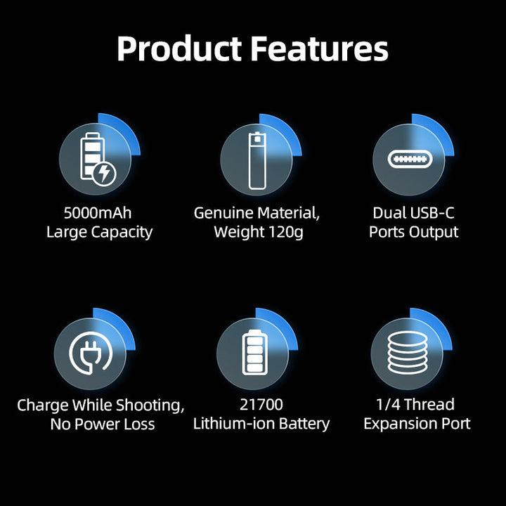 Osmo Pocket 3 5000mAh Battery Handle