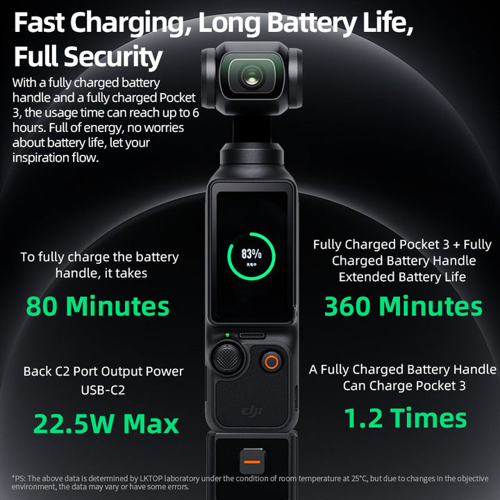 Osmo Pocket 3 5000mAh Battery Handle